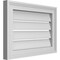 Ekena Millwork Vertical Surface Mount PVC Gable Vent: Functional, w/ 2"W x 1-1/2"P Brickmould Frame, 20"W x 14"H GVPVE20X1402SF - alternate 2